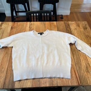 French Connection White Sweater in XS